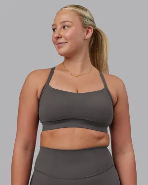 Momentum Sports Bra D/DD/E - Dark Storm Stretch stitching seams