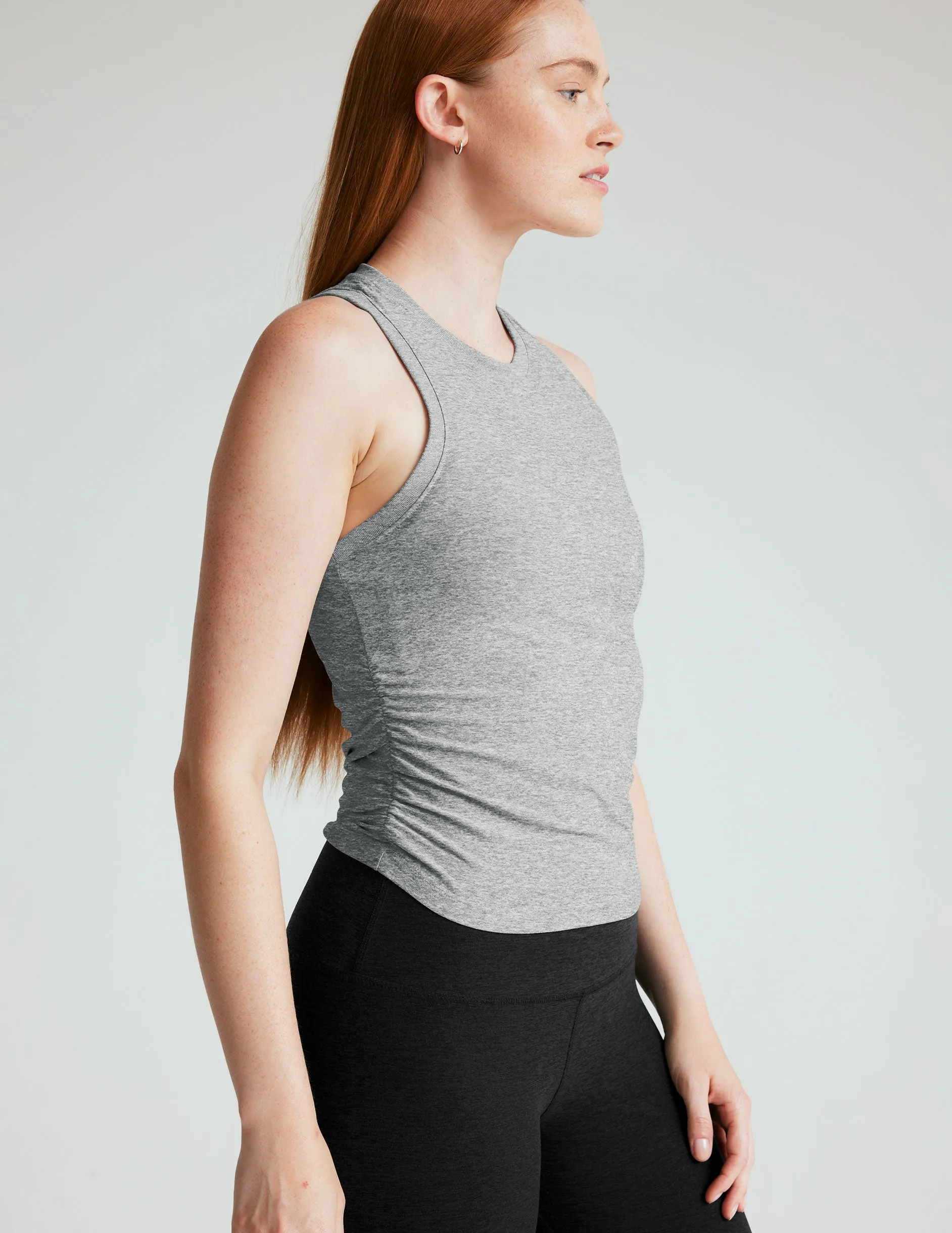 Coordinate with other items seams Featherweight Your Fit Shirred Tank