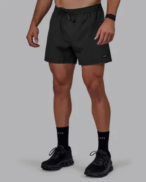 Pilates wear Stretch Design Rep 5" Performance Short - Pirate Black