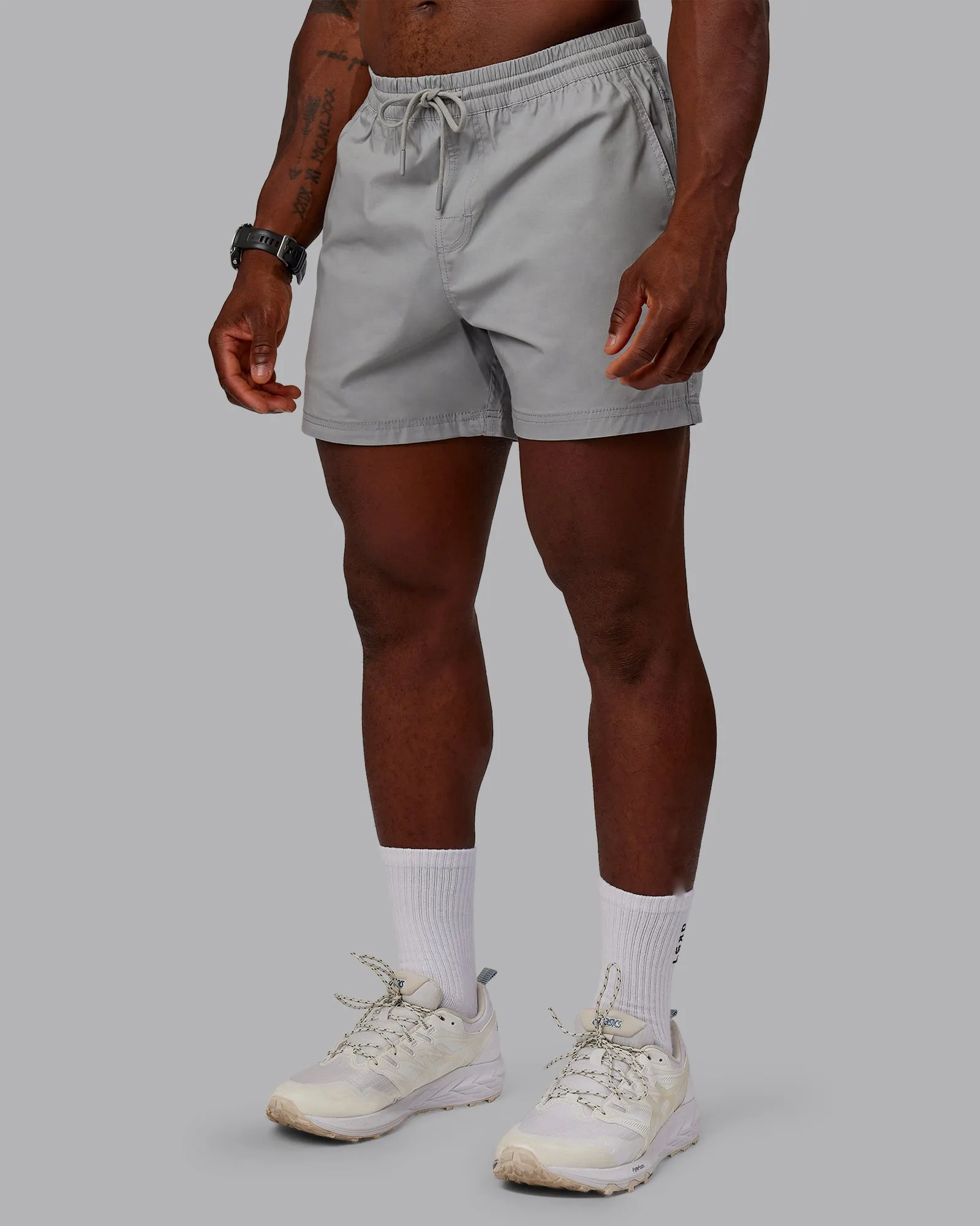 Daily 5" Short - Circular Grey Elastic Fit fade - resistant