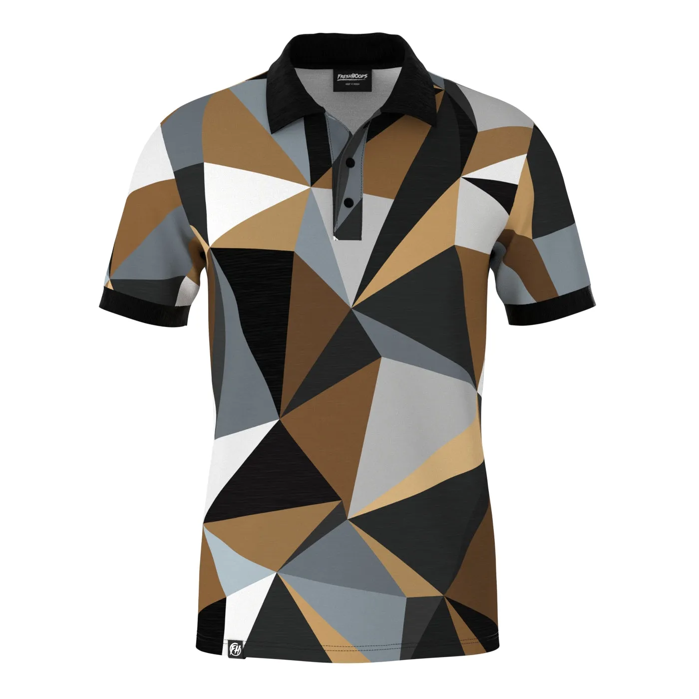 Cubes Woods Polo Shirt Cool Fit Breathable mesh