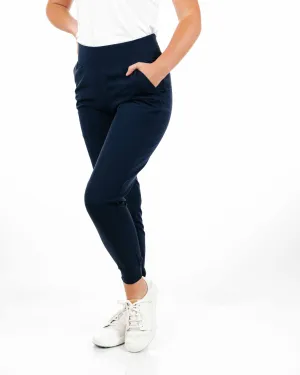Compression Fit Optimization Seamless construction Women's Navy Jogger