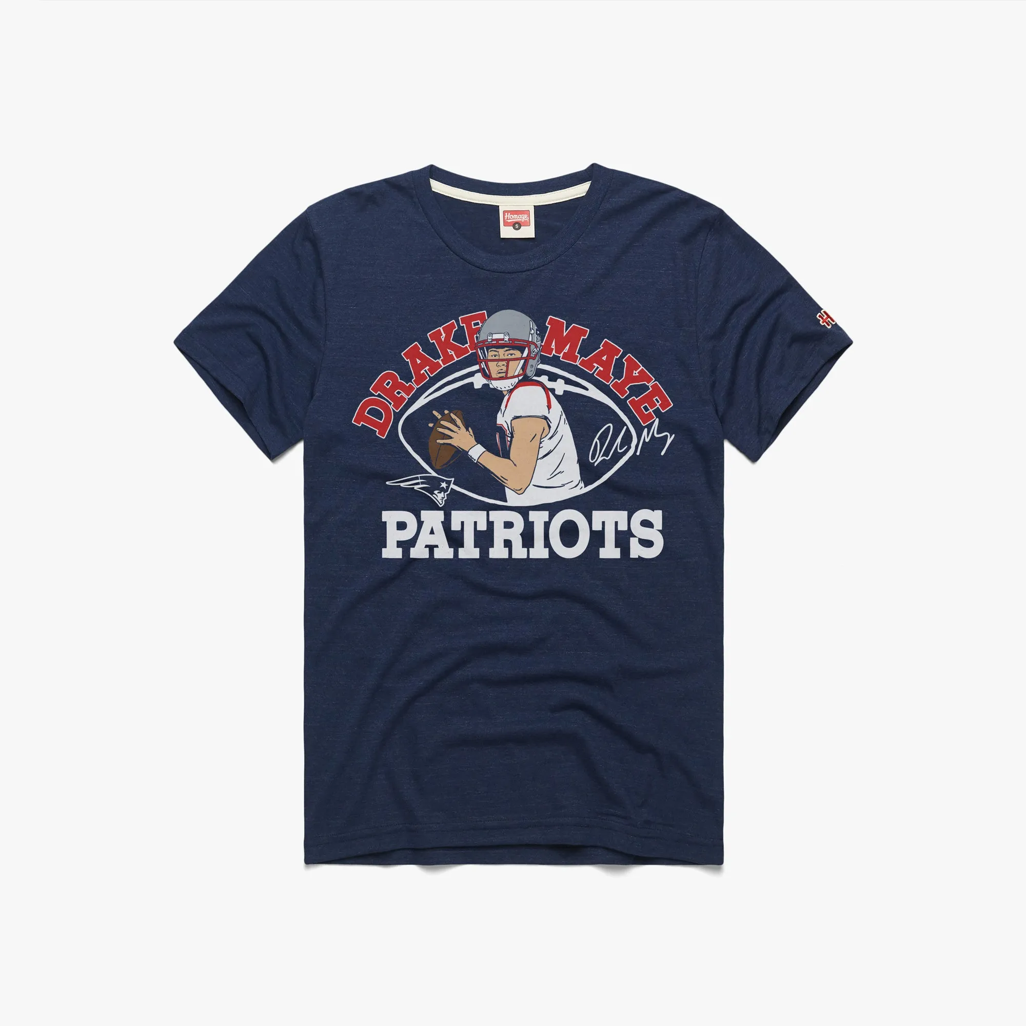 Patriots Drake Maye Signature No Shrink Fabric