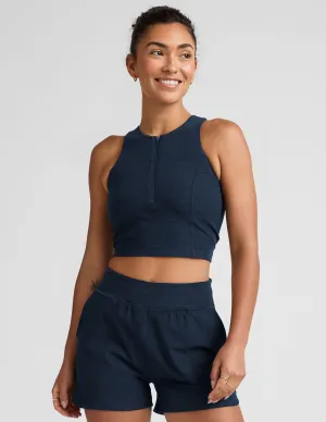 Spacedye Move Up Cropped Tank Turtleneck