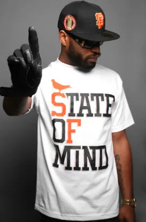 Urban Trend State of Mind :: World Champs Edition (Men's White/Orange/Gold Tee)