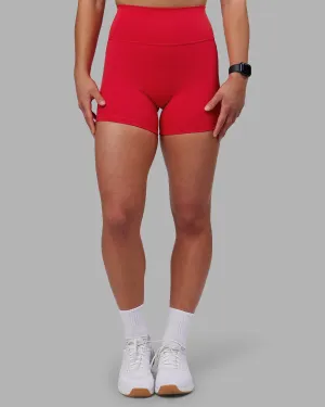 Fusion Ultra High-Rise 4" Short - Scarlet Beach Bound