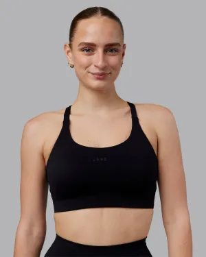 Twist Sports Bra D/DD/E - Black Seamless Comfort Durable Fit