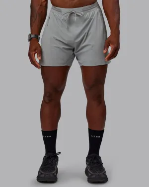 UltraAir 5" Lined Performance Short - Circular Grey Reinforced Seams Fitness Look