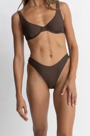 Rhythm Classic Hi Cut Bottom-Chocolate Breathable fabric