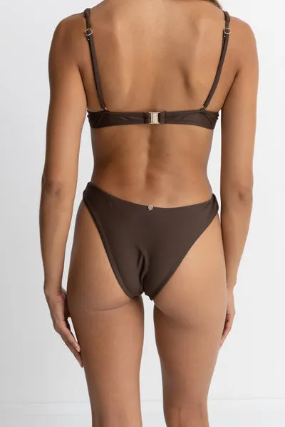 Lightweight-material Rhythm Classic Hi Cut Bottom-Chocolate