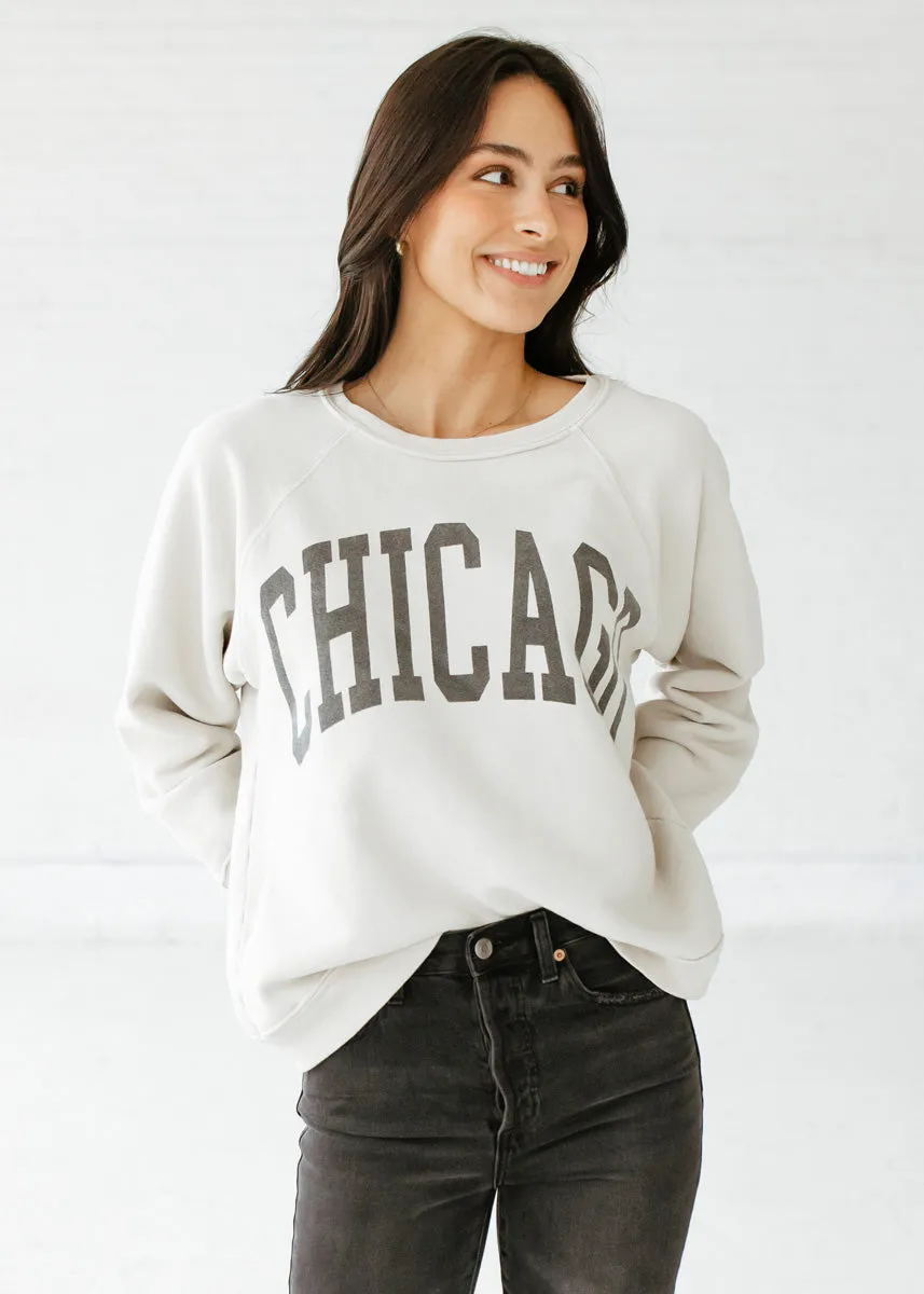 Chicago Classic Crew Sweatshirt - Vintage Stone good for rainy days Blend
