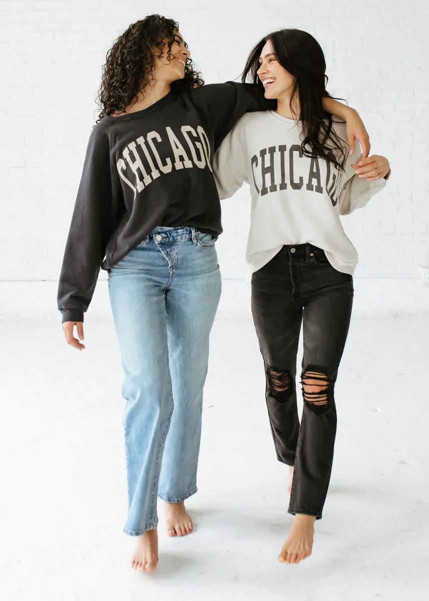 Chicago Classic Crew Sweatshirt - Vintage Stone Corduroy