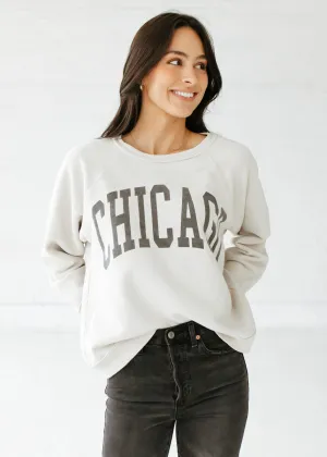 Chicago Classic Crew Sweatshirt - Vintage Stone good for rainy days Blend