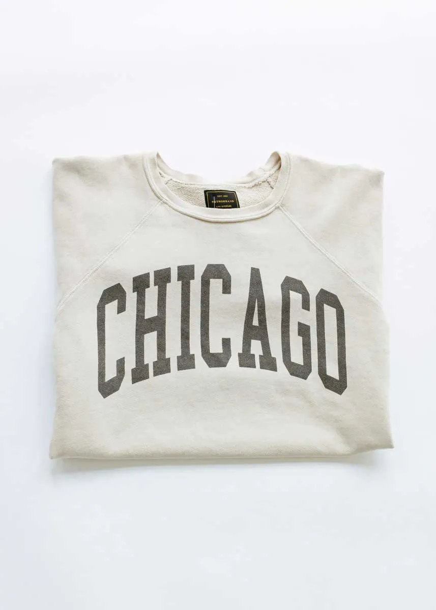 Chicago Classic Crew Sweatshirt - Vintage Stone Comfy All Day