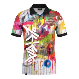 Outdoor Wear Comfort Apparel Abstract Paint Polo Shirt