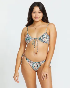 Metallic-Shine Shimmer Effect Billabong Sweet Fields TS Tanga Bottom-Multi
