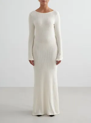 Almond Pointelle Beach Dress Clean Style