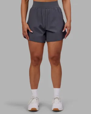 Rough texture Challenger 5" Lined Performance Short - Dark Storm