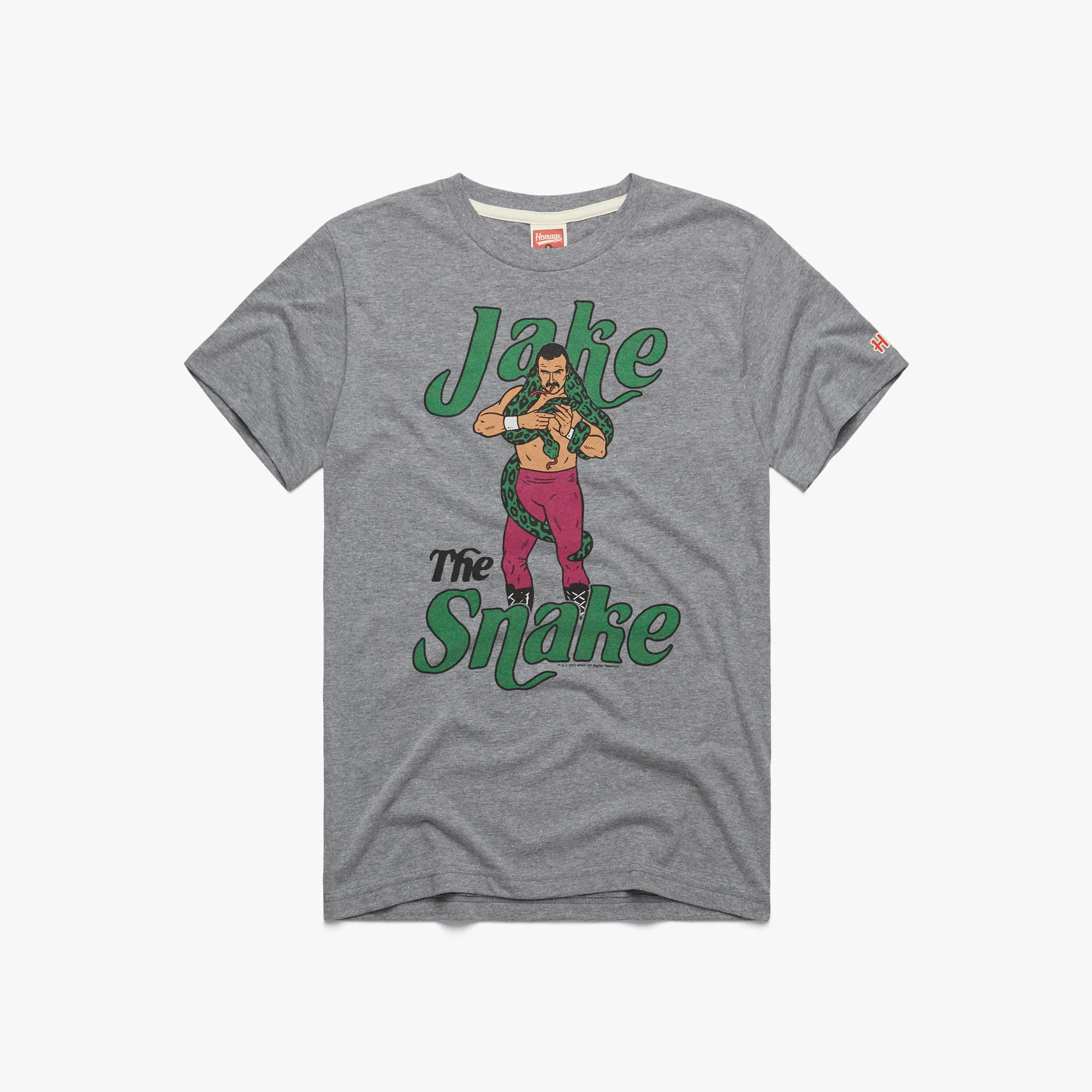 Comfort and Fit Distressed Hem Finish Jake The Snake Roberts