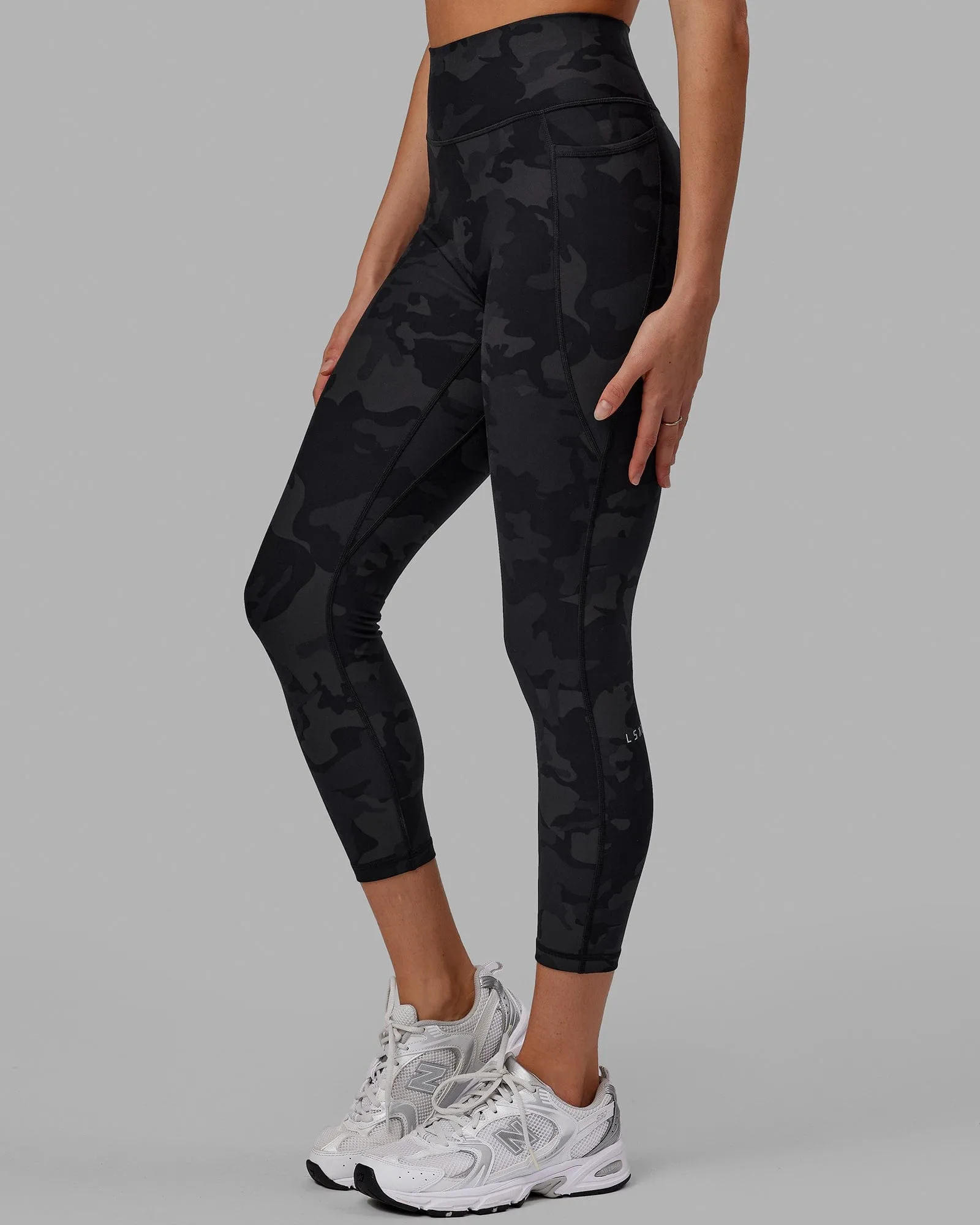 Fusion Ultra High-Rise 7/8 Legging Pockets - Black-Camo Airport Travel For Men Seamless Style