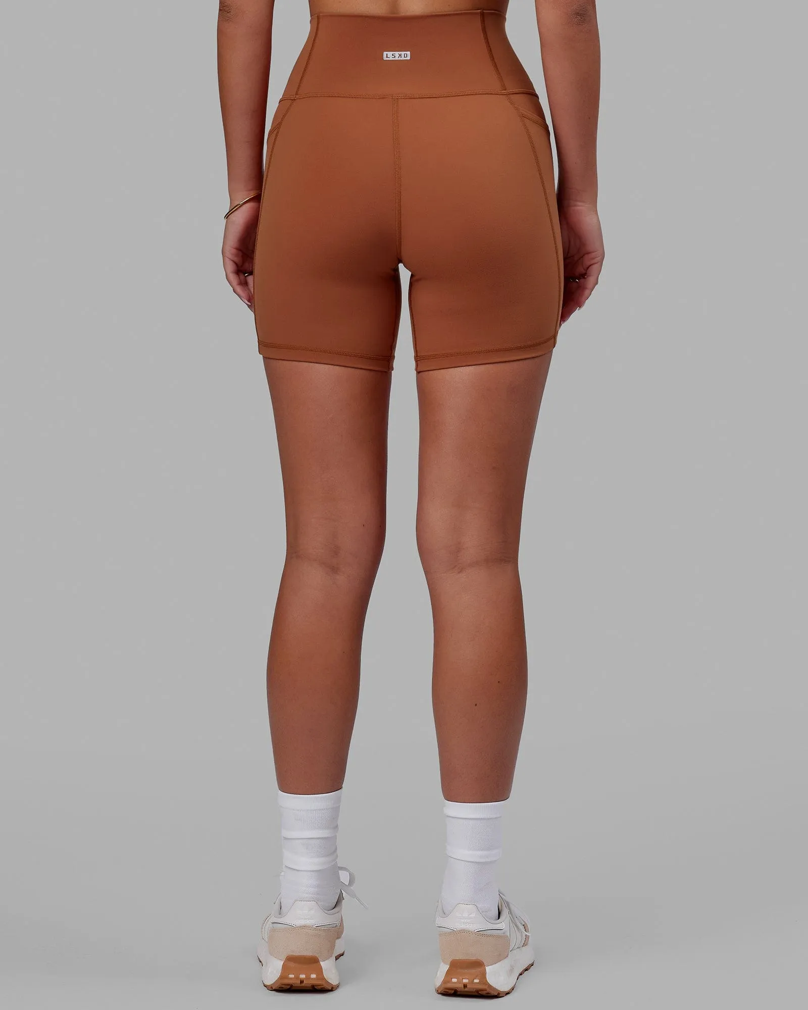 Fusion Ultra High-Rise 6" Short Pockets - Hazel Cooling Effect Stay Cool Wear