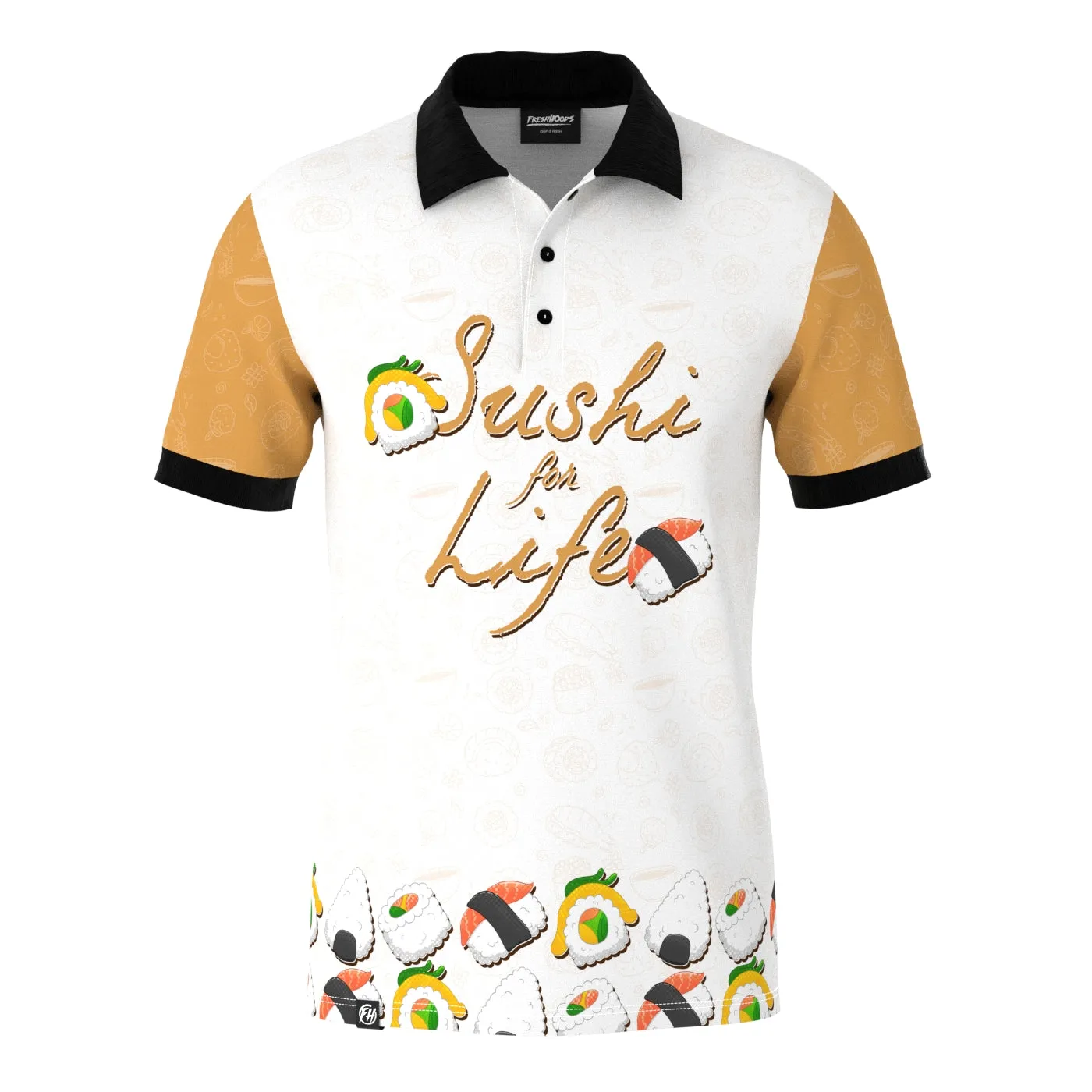 Sushi! Mine! Polo Shirt Stylish Choice Slim Tailored