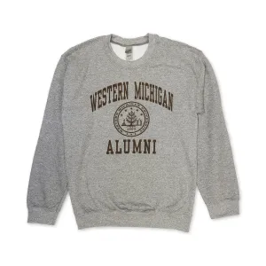 Smart Hoodie Western Michigan Seal Alumni Crewneck