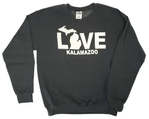 product rough ruggedness Love Kalamazoo Crewneck