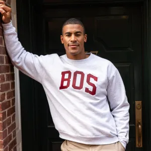Lounge Style ethnic print Boston Crew Sweatshirt