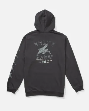 Fashion Basics Removable Super Fly Fleece Hoodie - Charcoal