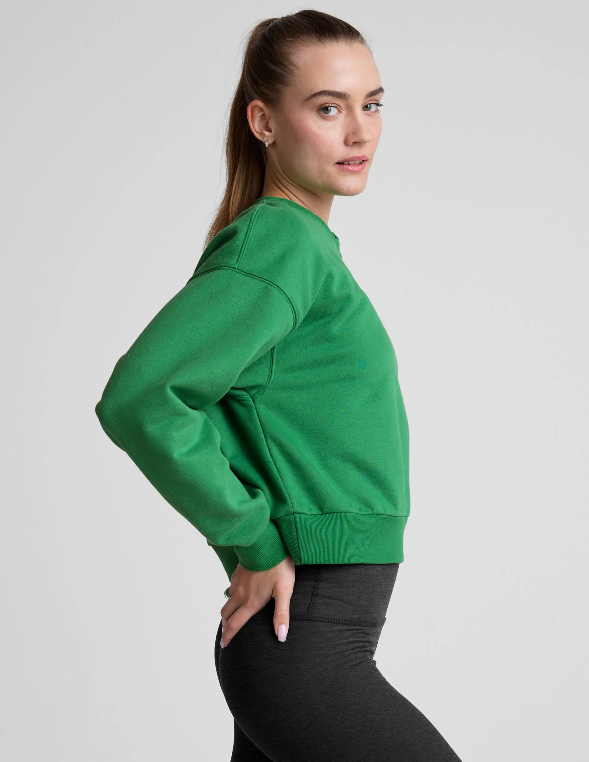 product party ready excitement Timeless Minimal LuxeFleece Crewneck Sweatshirt