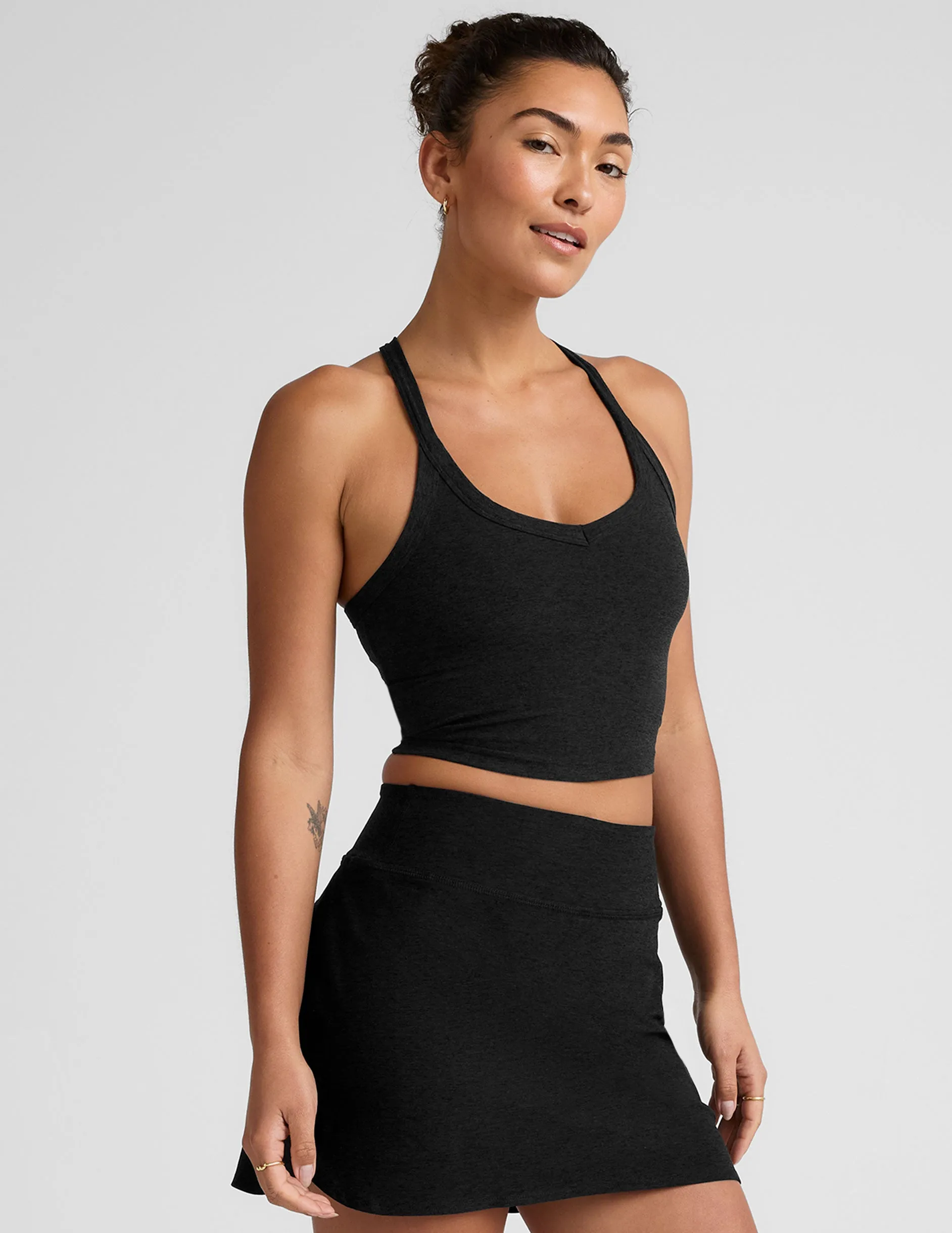 Maneuverable high - capacity Spacedye On The Up Cropped Tank