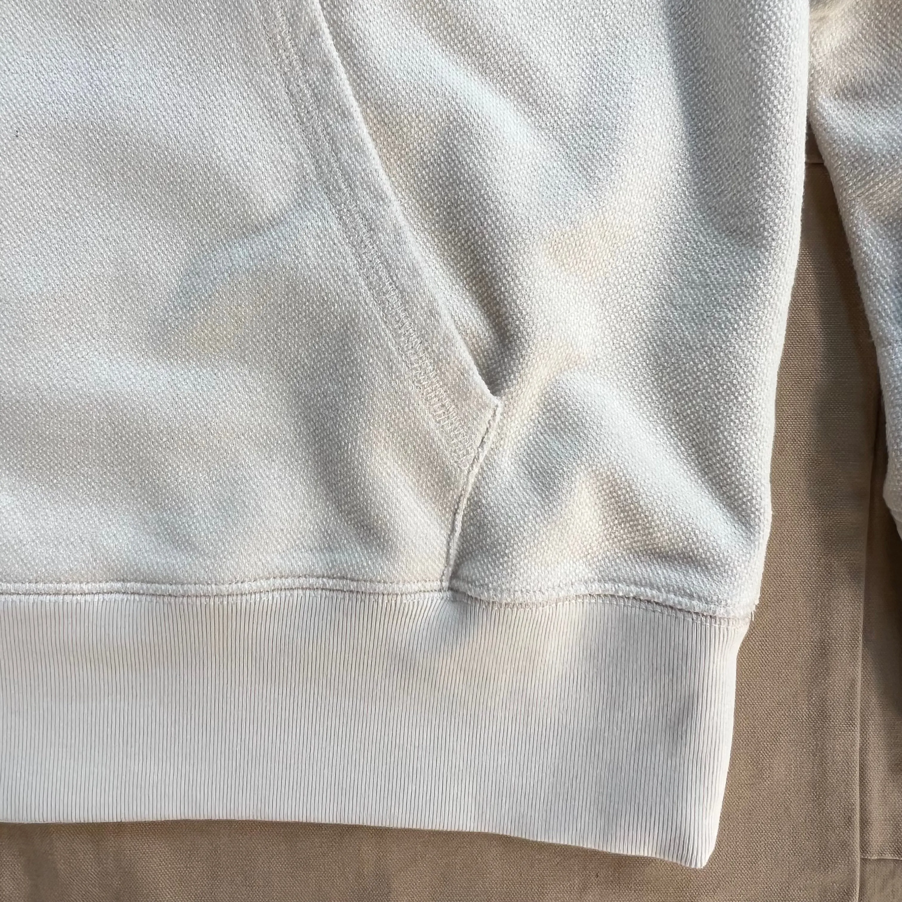 Trendy Colors Classic Knit Hoodie, Vintage White