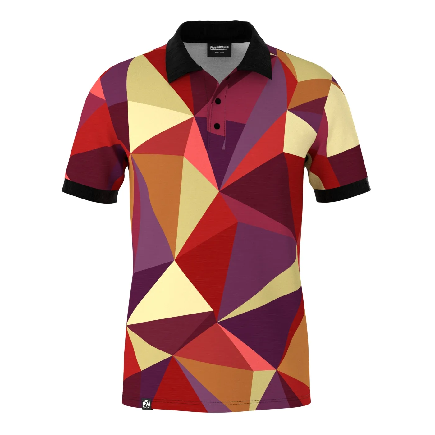 Minimalist Design Summer Smart Sunrise Cubes Polo Shirt