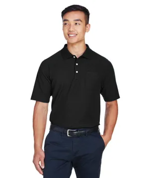 DG150P - Devon & Jones Mens DRYTEC20? Performance Pocket Polo Shirt Comfortable Collar