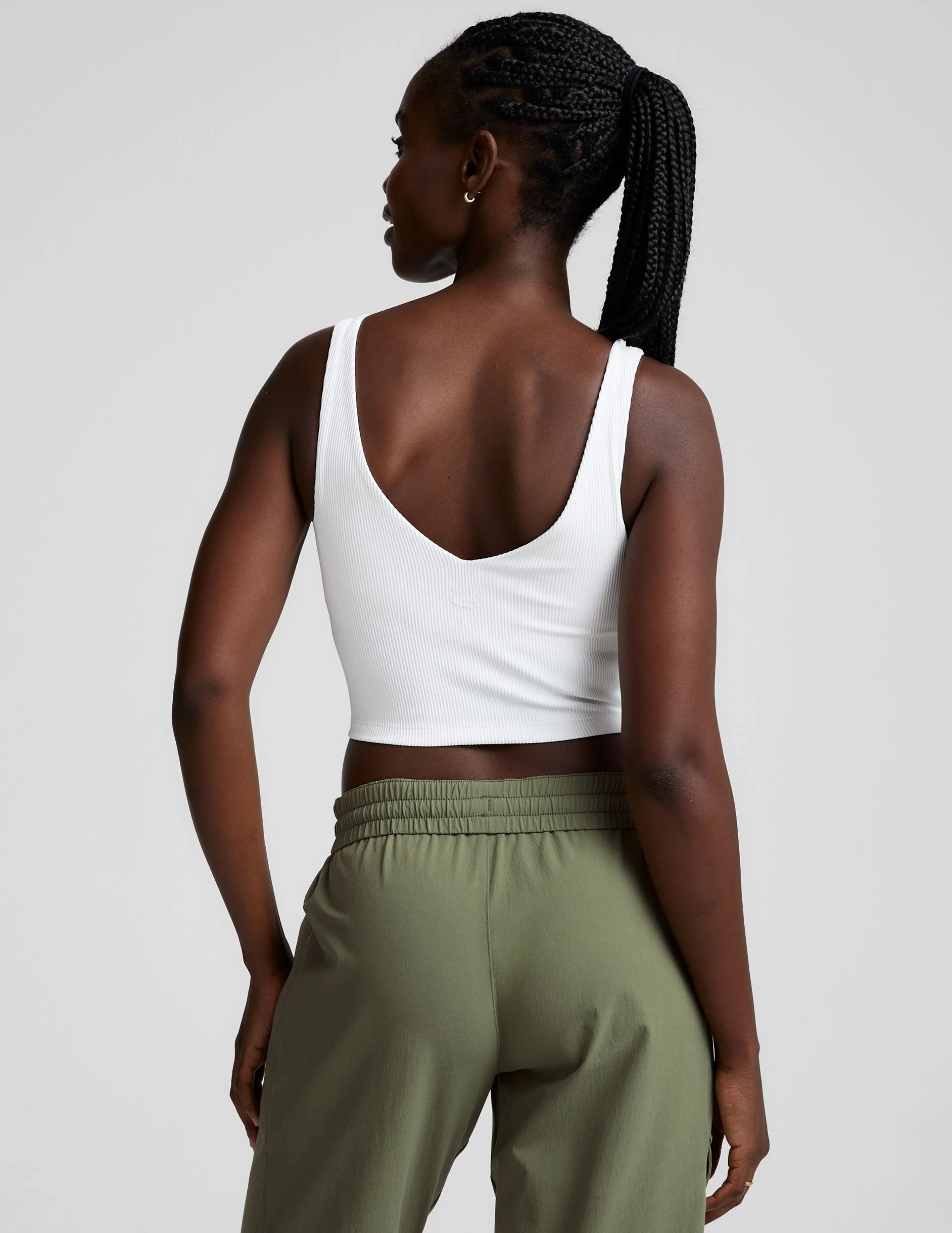 Impulse Ribbed Cropped Tank Navigation - equipped