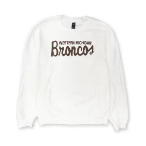 product affordability Western Michigan Script Broncos Crewneck