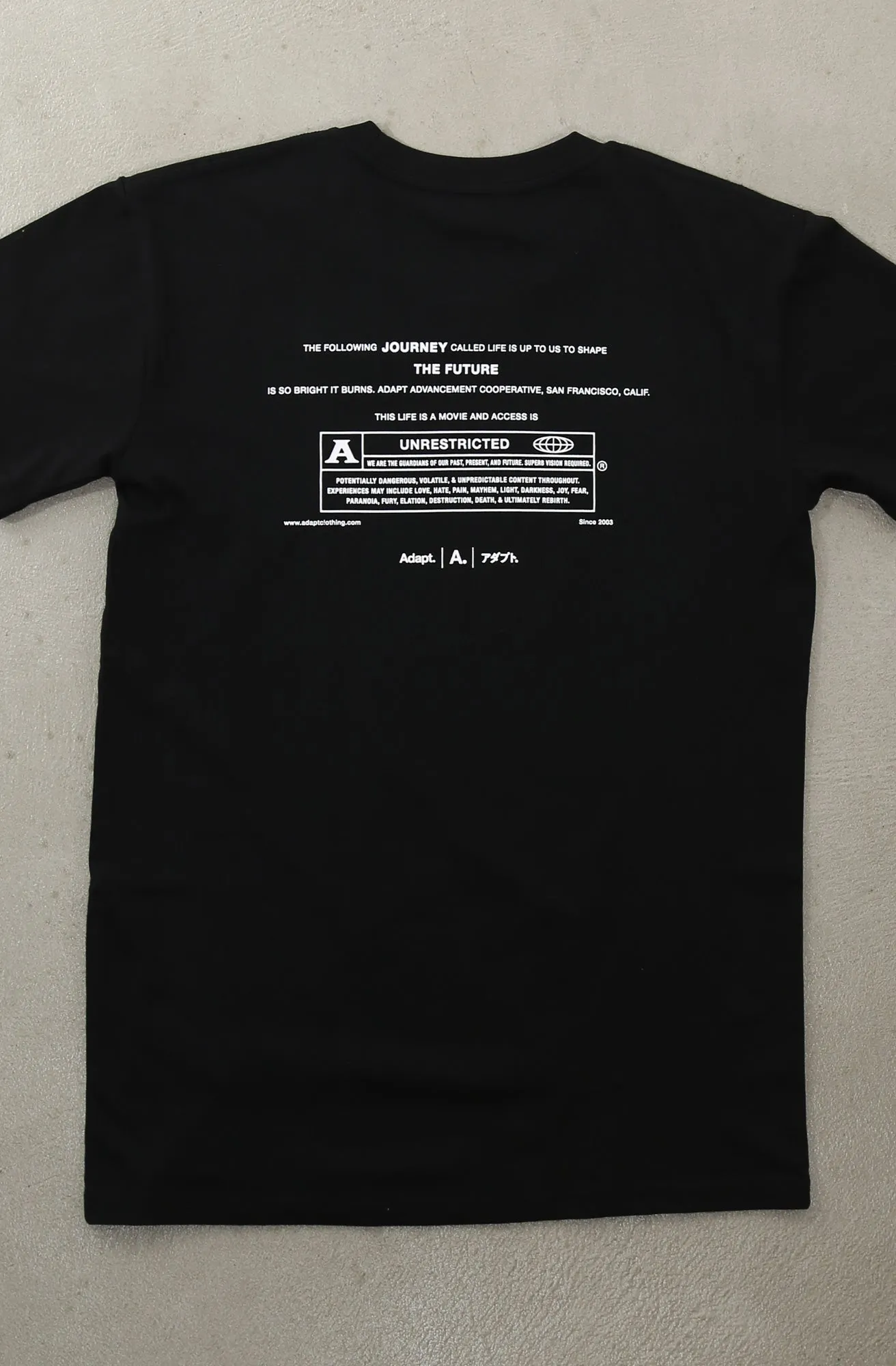 Unrestricted (Men's Black A1 Tee) Breathable Fit Wear Long Lasting Color