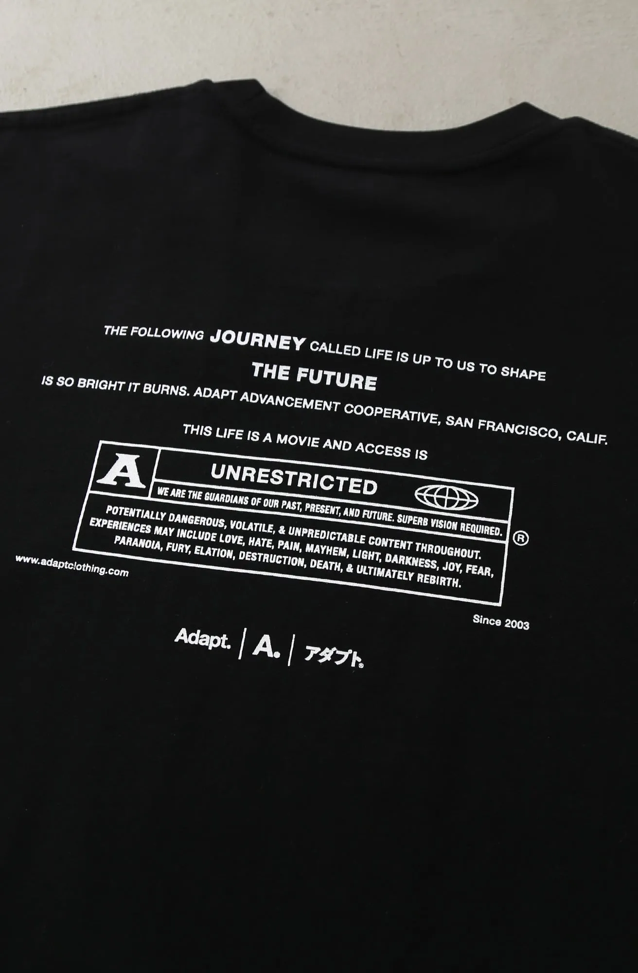 Unrestricted (Men's Black A1 Tee) School spirit