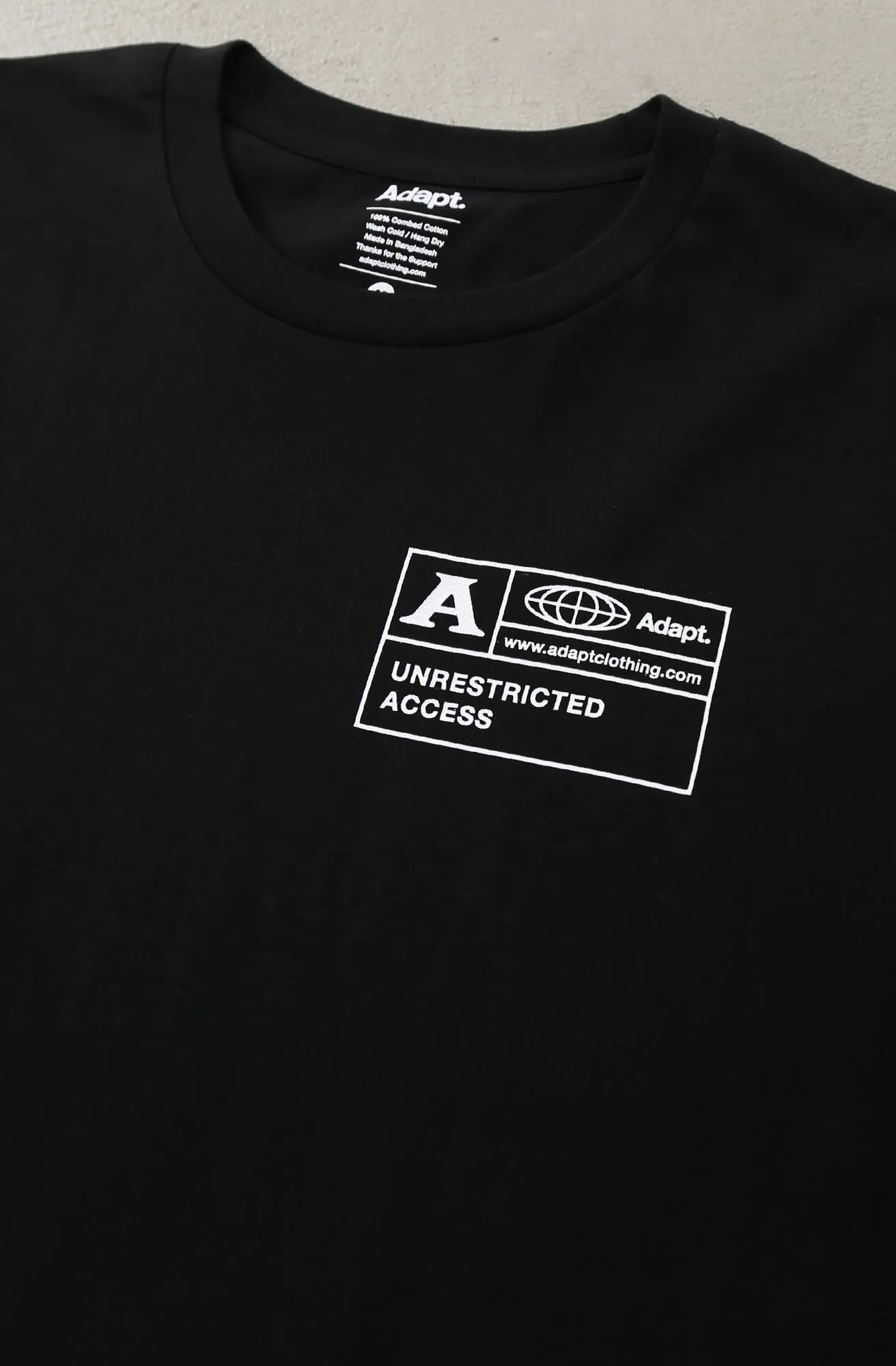 Unrestricted (Men's Black A1 Tee) Quick Fit tall size
