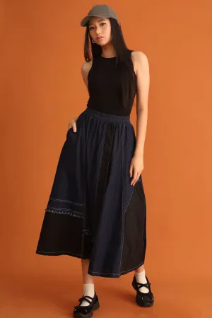 Corduroy texture CHOSEN - Bogum Denim Skirt