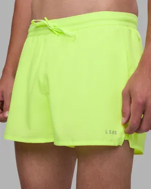Pace 3" Performance Short - Lime Glo Hot Day