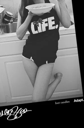 All-Purpose Comfort Timeless Comfort Wear Ashley Vee x Adapt :: Good Morning (Men's Black Tee)