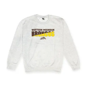 Broncos Two-Tone Crewneck goes with sweatpants
