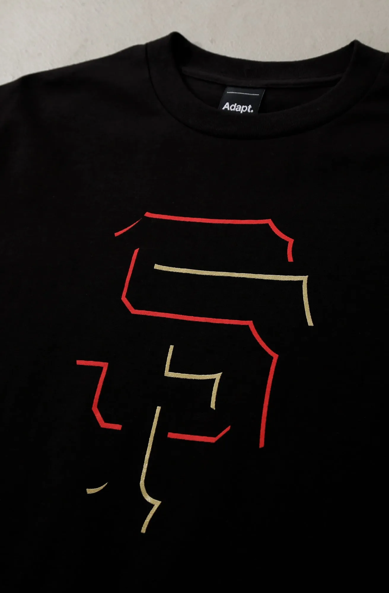 SF Eclipse (Men's Black/Red Tee) Comfortable Layer Cool and casual