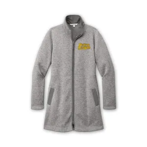 Western Michigan Women's Fleece Long Sweater Jacket Comfy Comfort