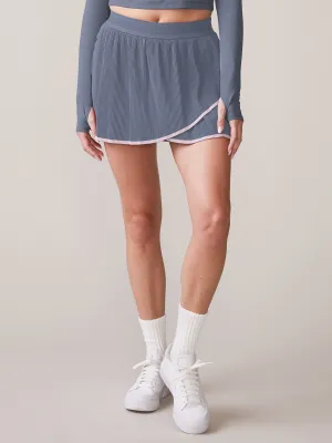 investment piece Micro Pleated Wrap Skort
