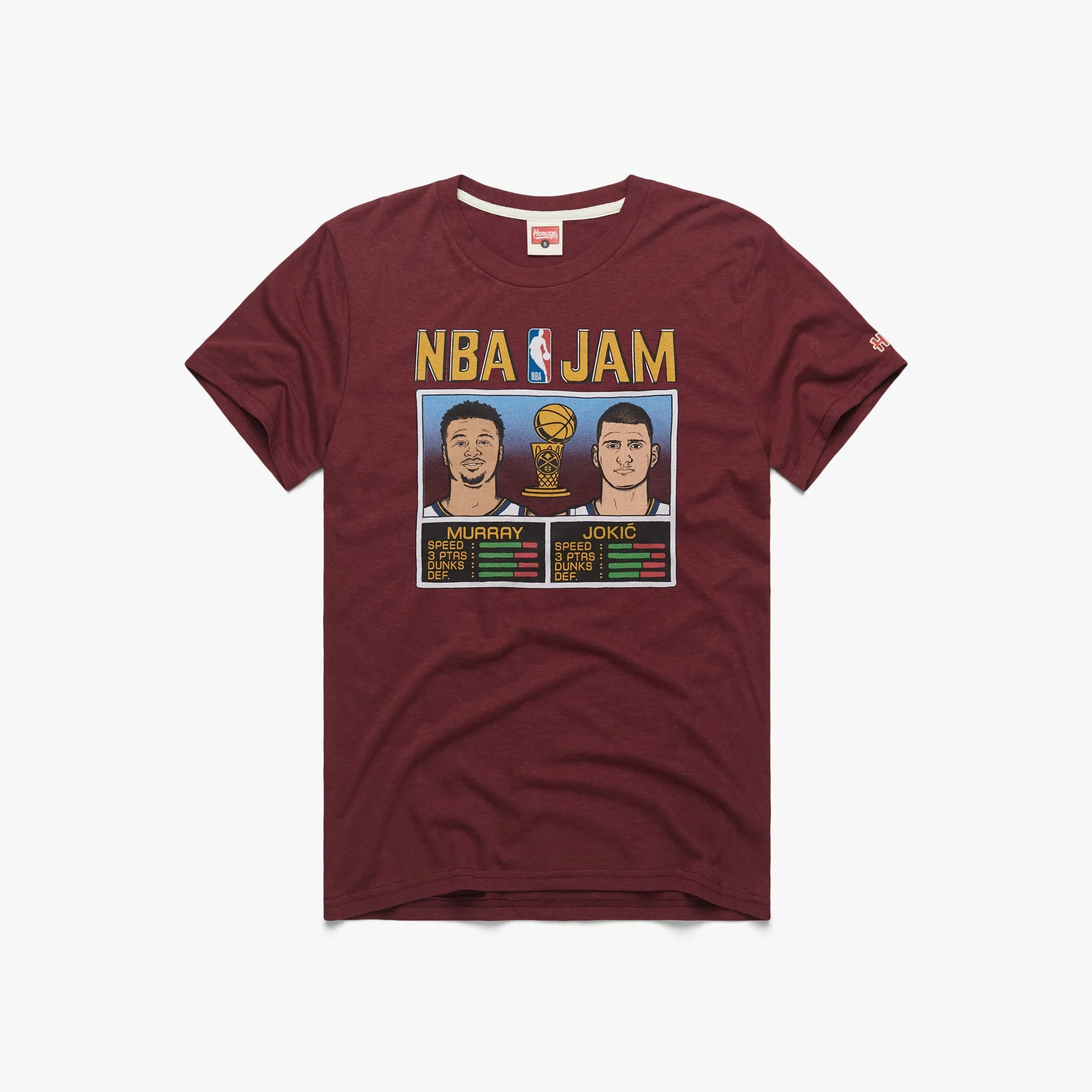 Relaxed Wear Fit All-day Comfort NBA Jam Nuggets 2023 Champs Murray And Jokic