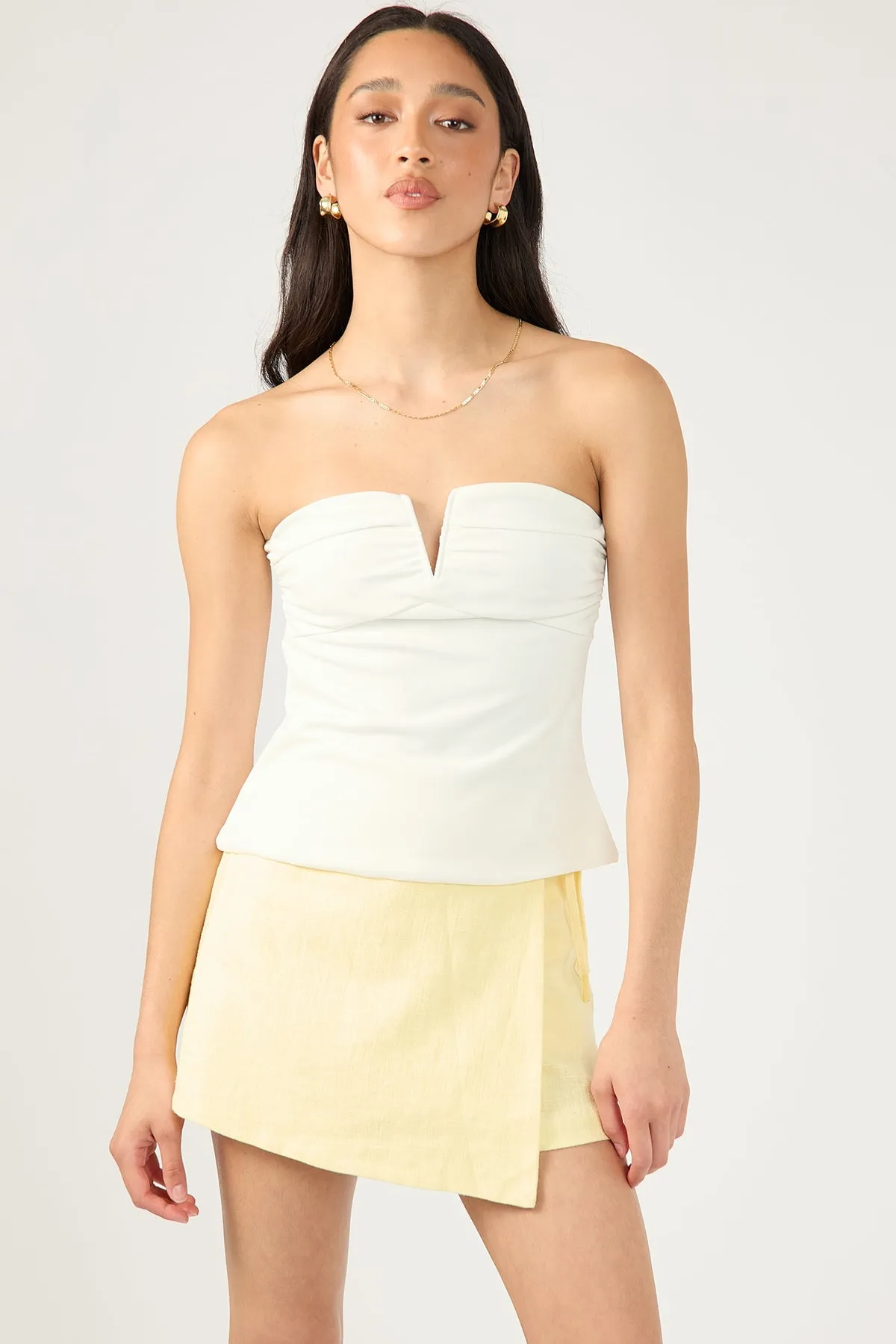 Fair trade Perfect Stranger Menorca Tie up Skort Lemon