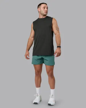 Playful Prints Comfy Active Wear Lift Lined 6" Short - Sagebrush